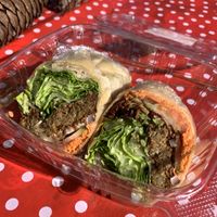 Vegan Sunshine Burger (as a wrap)  at California Organics in Nevada City