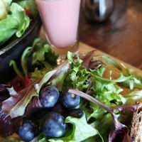 Smoothie Shot & Brunch Skillet at Nancy O's in Prince George