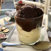 Vanilla & chocolate  at Akation Pastry Boutique in Naxos