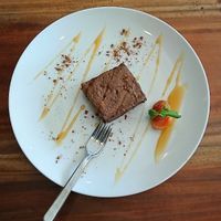Sweet potatoes brownie at Vinny's Warung in Canggu