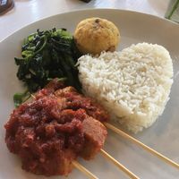 Vegan buffet at Vinny's Warung in Canggu
