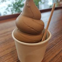 Vegan softserve ice cream. Also offered in some sort of pastry cone. at Yiihotang 一禾堂 - Songshan District in Taipei