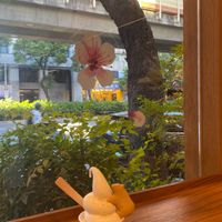 Soy soft serve in cup.  at Yiihotang 一禾堂 - Songshan District in Taipei