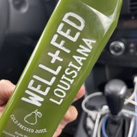 Kale cucumber apple ginger lemon at Well Fed Louisiana in Shreveport