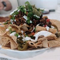 Nacho supremo. Way bigger than it looks!! at Spiral Diner & Bakery in Denton