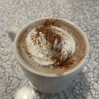 Hot cocoa (oat milk or almond milk options)  at Spiral Diner & Bakery in Denton