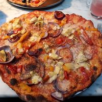 Vegan pizza at Pizza Express - Union St in Aberdeen