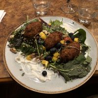 Vegan chickpea croquette  at Petronella in Kilkenny