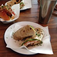 Tempeh Lunch Wrap at Restaurant Wally in Nijmegen