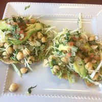 Chickpea tostadas  at Totopos Mexican Restaurant in Naperville