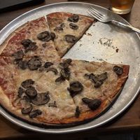10” Vegan cheese, thin crust pizza with mushrooms   at The Fridge in Lancaster