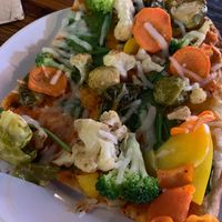 Unique veggies on the pizza- Brussels sprouts!!!  at The Fridge in Lancaster