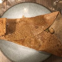 Savory crepe stuffed with tasteful veggies at La Crêperie des Alpes in Aix-les-bains