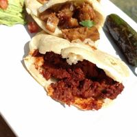 Vegan gorditas  at Tapatio Vegan Tacos - Food Trailer in San Antonio