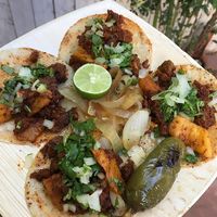 Tacos Al pastor  at Tapatio Vegan Tacos - Food Trailer in San Antonio