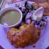Monday special: a delish Caribbean plate at Huacamole Vegan Food in San Pedro