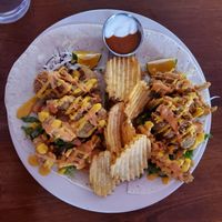oyster mushroom taco at Huacamole Vegan Food in San Pedro
