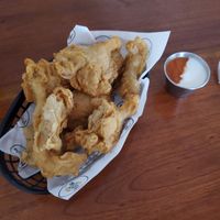 fried oyster mushrooms at Huacamole Vegan Food in San Pedro