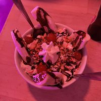 Banana split!  at Huacamole Vegan Food in San Pedro