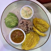 Arroz y frijoles  at Huacamole Vegan Food in San Pedro