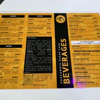 Menu  at Huacamole Vegan Food in San Pedro