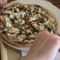 Pizza at Huacamole Vegan Food in San Pedro