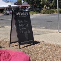 bean bags at Barefoot Blender - Food Truck in Suffolk Park