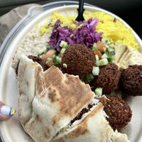 Falafel plate  at Naf Naf Grill - Rosemont in Rosemont