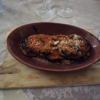 Parmigiana di melanzane vegana at Corte Santa Lucia  in Nardo