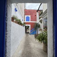 alley to the courtyard  at La Mar de Vins in Mallorca