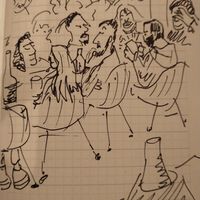 The clientele at Mr. & Mrs. Watson in Amsterdam