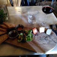 The small vegan cheese platter at Mr. & Mrs. Watson in Amsterdam