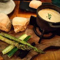 Fondue (homemade) at Mr. & Mrs. Watson in Amsterdam