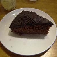 Vegan cholocate banana cake at Peck 20 in Brussels