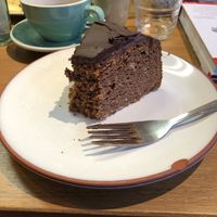 Chocolate cake at Peck 20 in Brussels