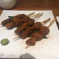Chicken skewers  at Zǎozǐ Shù - Vegetarian Life Style - Gubeii in Shanghai