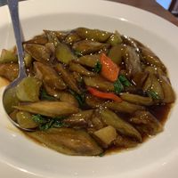 Eggplant (super oily) at Zǎozǐ Shù - Vegetarian Life Style - Gubeii in Shanghai