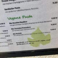 menu detail at Italian Street Kitchen in Cologne