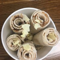 Almond & coconut  at Freezy Street Rolled Ice Cream in New Orleans