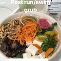 Mushroom bowl w/tofu at Mama Matcha Green Bar in Provincetown