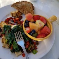 Tofu veggie breakfast at Liz's Cafe Anybody's Bar in Provincetown