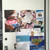 Beet latte at Letterbox Cafe in Penguin