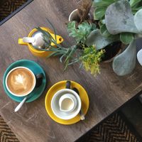 Flat white at Letterbox Cafe in Penguin