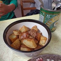 Herby spuds at Loves Cafe in Weston-super-mare