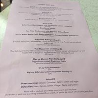 Current menu at Loves Cafe in Weston-super-mare