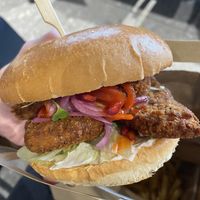 Chicken-free sandwich   at LHR - Giraffe - T5 in West London