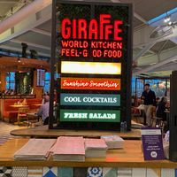 Sign for Giraffe at LHR - Giraffe - T5 in West London