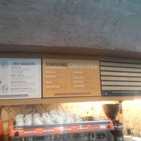 I took a smoothie on the front counter and was really disappointed at LHR - Giraffe - T5 in West London