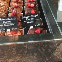 Chocolate cake at Freiraum in Vienna