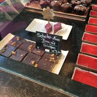 brownie cheesecake and muffins at Freiraum in Vienna